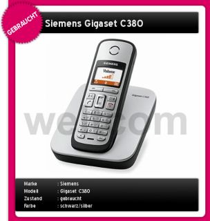 Siemens Gigaset C380 analog schnurlos Telefon