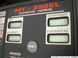 Laufband Elektrisch Defekt Bastler Modell MT 390 GS+CE Zeichen