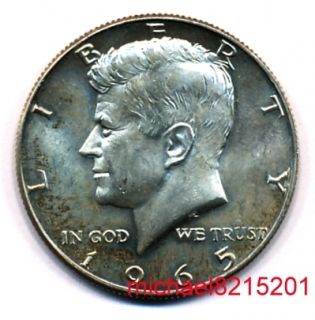 Half Dollar USA 1965 * 40% Silber * Münze * TOP Zustand * Kennedy