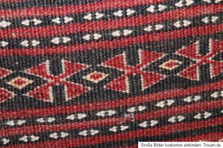 Antiker Handgeknüpfter Kelim  Teppich / Shahsavan/Sumakh 143x137cm
