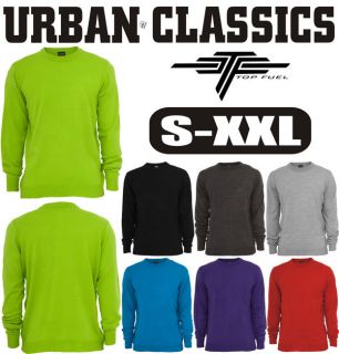 URBAN CLASSICS Knitted Crewneck Sweater TB402 S XXL Herren Pullover