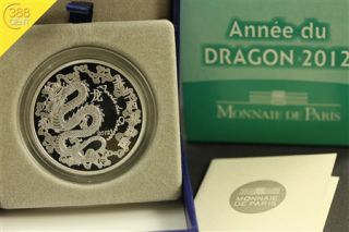 10 Euro Frankreich Jahr des Drachen Year of the Dragon 2012 PP Silber