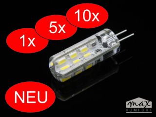 SMD LED Lampe 1,5W G4 12V Stecklampe Sparlampe warm kalt weiß NEU