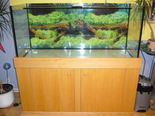 Komplett Aquarium 130x50x60 cm, 390 Liter mit Unterschrank