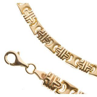 Jewelry Armband Backstein Kette in Gold 333 (19cm) Schmuck