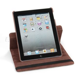 Leder Tasche Hülle Etui geklappt Karo für Apple ipad 2 new ipad iPad