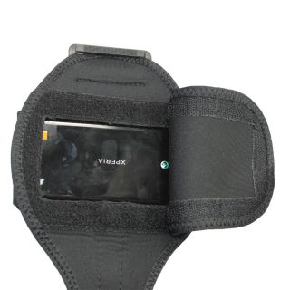 Black Sports Armband for Sony Ericsson Xperia Arc S Android Gym