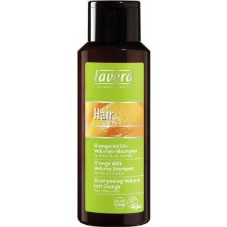 Lavera Orangemilch Volumen Shampoo für feines und dünnes Haar, 250