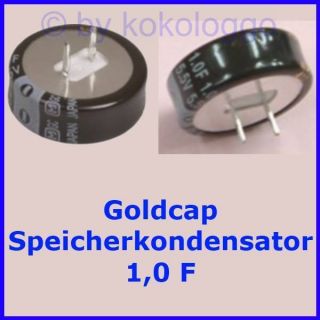 S418 Goldcap 1,0F Kondensator Stützkondensator Flackerschutz