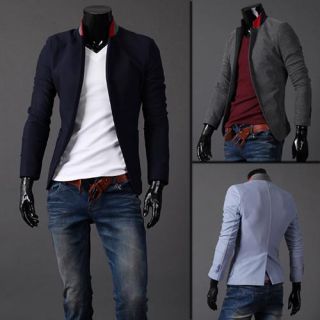 lihua Premium Slim Luxury Two Buttons Contrast Collar Casual Jacket