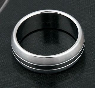 Ring Herrenring Fingerring 19 21mm aus Edelstahl Silber Fa TREND