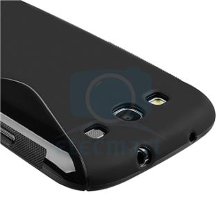Schwarz TPU Silikon Hülle Tasche Case Cover S Line für Samsung