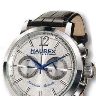 Haurex Italy Herrenuhr Maestro Silver Dial Watch #CA330USS