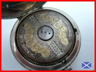 Vintage 8 Day Hebdomas Stem Wind Pocket Watch
