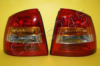 Opel Astra G Rückleuchten Heckleuchten rot gelb links + rechts 1998
