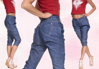 Kurze Haremshose Pumphose Harem Hose Jeans Gr.38 40 (M L)
