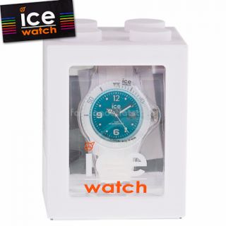 ICE WATCH SI.WT.S.S. Sili Armbanduhr Uhr Small White turquoise Weiß