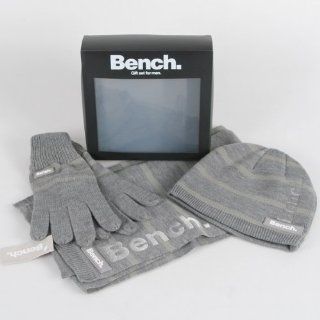 Bench Firey Hat,Scarf,Glove Gift Set grey Sport & Freizeit