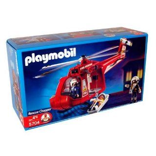 Playmobil 5704 FEUERWEHR RETTUNGSHUBSCHRAUBER Spielzeug