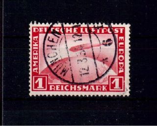 Dt. Reich 455 Zeppelin gestempelt geprüft Schlegel BPP Michel 45 Euro