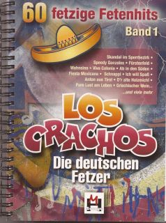 Keyboard Gitarre Noten   LOS CRACHOS   60 deutsche Fetzer