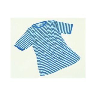 Ringel Shirt blau/weiß Damen Herren Gr L Unisex Sport