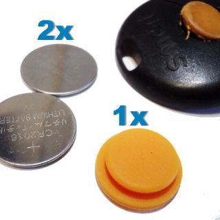 + 2X Batterie für SMART FORTWO 450 Gummi Taste Reparatur