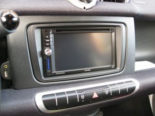 Doppel DIN Radioblende Smart ForTwo 451 Facelift ab 2010 schwarz