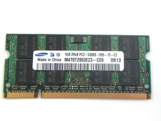 RAM Speicher Samsung 1GB 2Rx8 PC 5300S M470T2953EZ3 CE6 Siemens