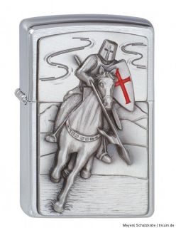 Original ZIPPO Templer   CRUSADER limited set in wooden collectible