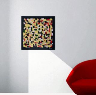 Kumass Art   Acryl Gemälde von Tina Kusserow 50 x 50 cm   Abstrakt