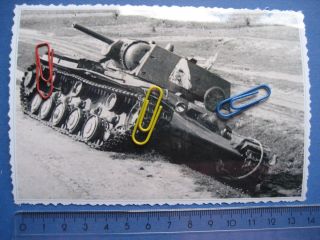 Foto/Photo 478,Panzer,Tank, WW2, k.o. KV 1, Rollbahn, Ostfront