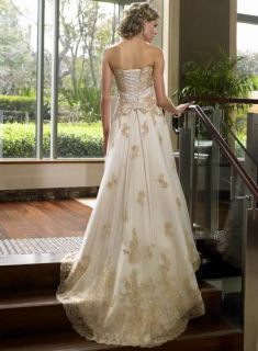 Hochzeitskleid/Brautkleid Ballkleid Abendkleid Gr32 34 36 38 40 42