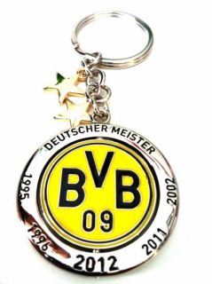 BVB Borussia Dortmund 09 Schlüsselanhänger Deutscher Meister 2012