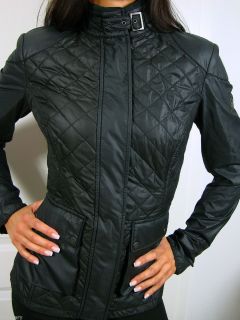 SILVER LABEL LADY TRING QUILTED HIGHTECH JACKET BLACK NP 475, 