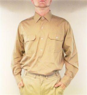 Diensthemd Hemd BW Uniformhemd langarm braun beige