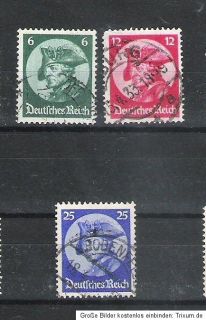 Deutsches Reich,1933 Michelnrn 479   481 o, gestempelt, Michelwert