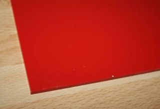 Hart PVC Kunststoffplatte rot 245x495x3mm