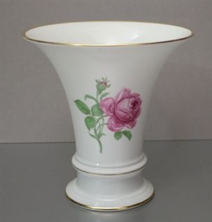 Fürstenberg Rote Rose Trompeten Vase 19 cm 02274