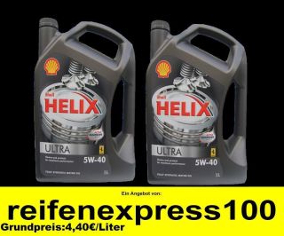 Shell Helix ULTRA 5W 40 Motorenöl 5W40 VW 502 00/503 01/505 00