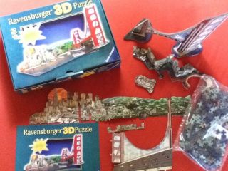 3D Puzzle San Francisco Skyline mit Golden Gate Bridge   508 Teile