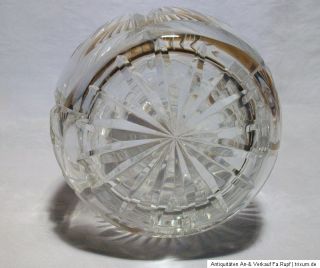 Uralt Kristall Glas Karaffe Likörkaraffe Kristallkaraffe um 1930