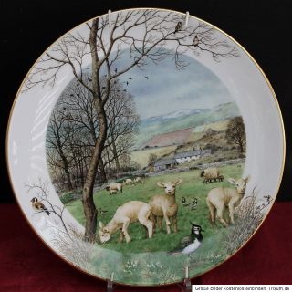 Royal Worcester Wandteller  Januarys Lambing Season    by Peter