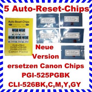 Auto Reset Chips fuer CANON PIXMA MG5150 M5250 MG5350 MG 5150 5250