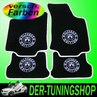 Q1 Fussmatten FUßMATTEN WOLFSBURG EDITION für VW Golf 1 I Cabrio