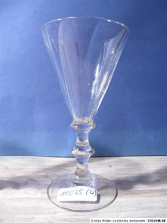 Mundgeblasenes Glas, Biedermeierglas, Abrissgläser, 4 Stück, 19 Jhdt