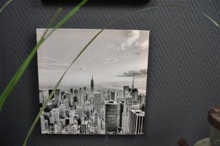 New York Bild Bilder Set 4 teilig Leinwand Druck 20 x 20 cm