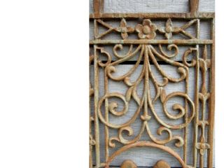 Original antik Gitter Element Tauben, Fenstergitter, Eisenfenster