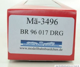 Märklin 3496 – Dampflok BR 96 017 der DRG, digital