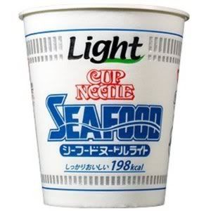 Japan 12 pcs NISSIN Seafood Cup Noodle Light 198kcaL Energy New